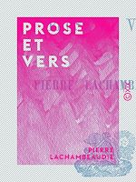 Télécharger le livre :  Prose et Vers