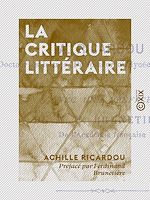 Télécharger le livre :  La Critique littéraire