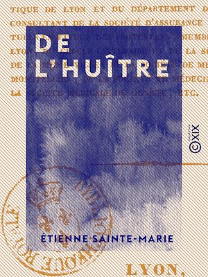Téléchargez le livre :  De l'huître