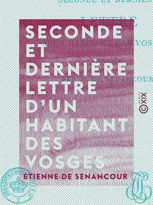 Download the eBook: Seconde et dernière lettre d'un habitant des Vosges