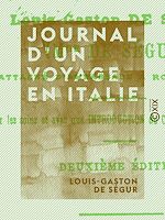 Télécharger le livre :  Journal d'un voyage en Italie