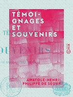 Télécharger le livre :  Témoignages et Souvenirs
