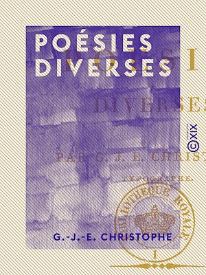 Téléchargez le livre :  Poésies diverses