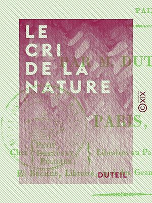 Téléchargez le livre :  Le Cri de la nature - Ou le Vœu de J.-J. Rousseau renouvelé