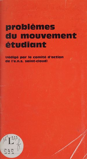Téléchargez le livre :  Problèmes du mouvement étudiant