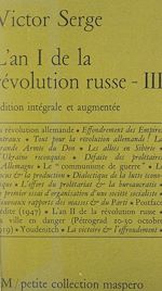 Télécharger le livre :  L'an I de la Révolution russe (III)