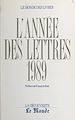 Télécharger le livre :  L'année des lettres 1989
