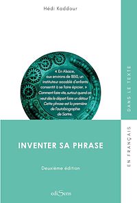 Téléchargez le livre :  Inventer sa phrase