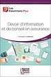 Télécharger le livre :  Devoir d'information et de conseil en assurance