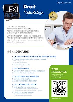 Télécharger le livre :  Droit méthodologie (3ème édition)