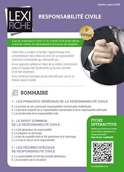 Télécharger le livre :  Responsabilité civile (3ème édition)