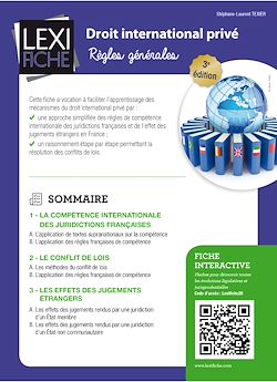 Télécharger le livre :  Droit International Privé (3ème édition)