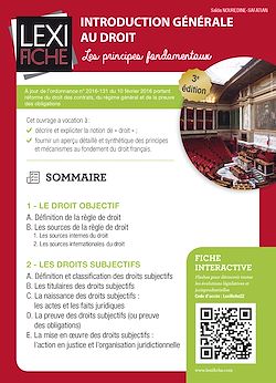 Télécharger le livre :  Introduction générale au droit (3ème édition)