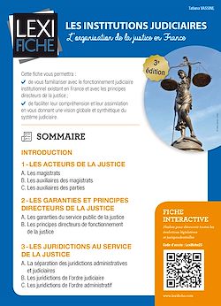 Télécharger le livre :  Les institutions judiciaires (3ème édition)