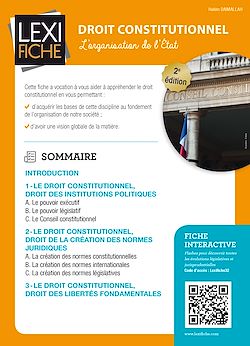 Télécharger le livre :  Droit constitutionnel - L'organisation de l'État