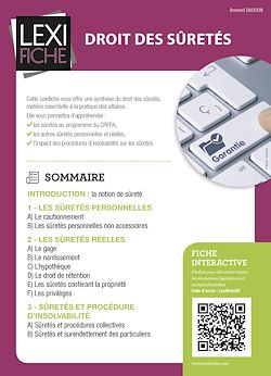 Télécharger le livre :  Droit des sûretés