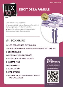 Télécharger le livre :  Droit de la famille
