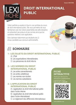 Télécharger le livre :  Droit international public