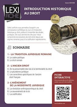 Télécharger le livre :  Introduction historique au droit (2ème édition)