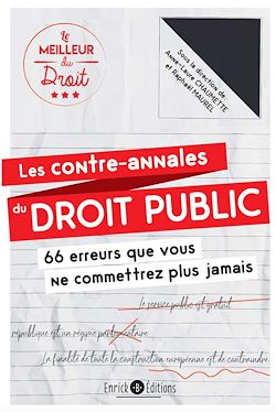 Télécharger le livre :  Les contre-annales du droit public