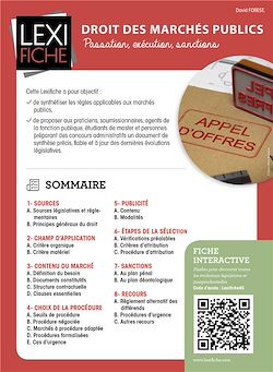 Télécharger le livre :  Droit des marchés publics : Passation, exécution, sanctions