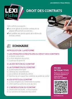 Télécharger le livre :  Droit des contrats - 3ème édition