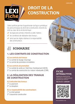 Télécharger le livre :  Droit de la construction
