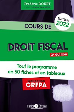 Télécharger le livre :  Cours de droit fiscal 2022
