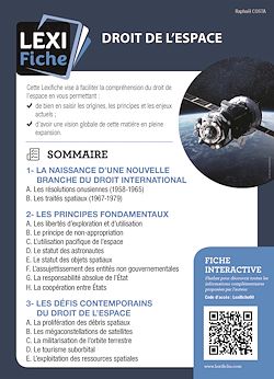 Télécharger le livre :  Droit de l'espace