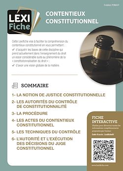Télécharger le livre :  Contentieux constitutionnel
