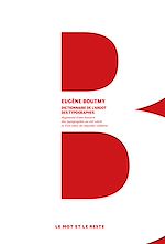 Télécharger le livre :  Dictionnaire de l'argot des typographes