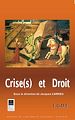 Télécharger le livre :  Crise(s) et droit