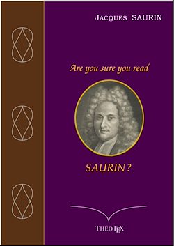 Télécharger le livre :  Are you sure you read Saurin ?