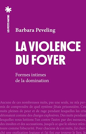 Téléchargez le livre :  La violence du foyer - Formes intimes de la domination
