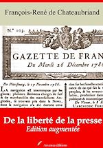 Télécharger le livre :  De la liberté de la presse – suivi d'annexes