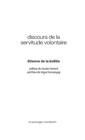 Download the eBook: Discours de la servitude volontaire