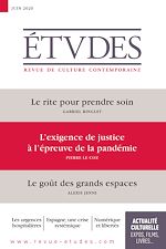 Télécharger le livre :  Revue Etudes - L'exigence de justice à l'épreuve de la pandémie