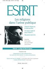 Télécharger le livre :  Esprit février 2016 - Les religions dans l'arène publique