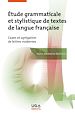 Télécharger le livre :  Étude grammaticale et stylistique de textes de langue française