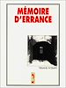 Télécharger le livre :  Mémoire d'errance