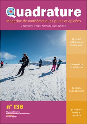Téléchargez le livre :  Quadrature n° 138