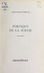 Télécharger le livre :  Poétique de la survie