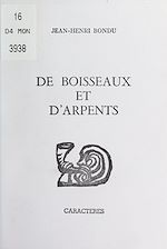 Télécharger le livre :  De boisseaux et d'arpents