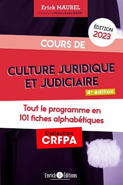 Télécharger le livre :  Cours de culture juridique et judiciaire 2023