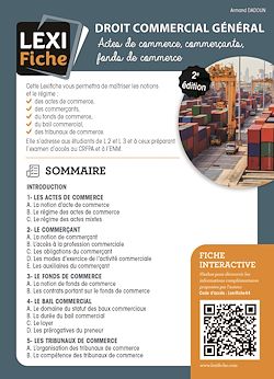 Télécharger le livre :  Droit commercial général (3e édition)