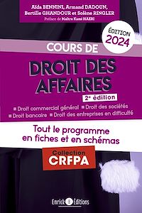 Télécharger le livre :  Cours de droit des affaires 2024