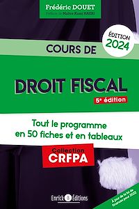 Télécharger le livre :  Cours de droit fiscal 2024