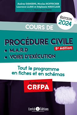 Télécharger le livre :  Cours de procédure civile et modes alternatifs de règlement des différends 2024