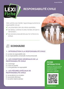 Télécharger le livre :  Responsabilité civile