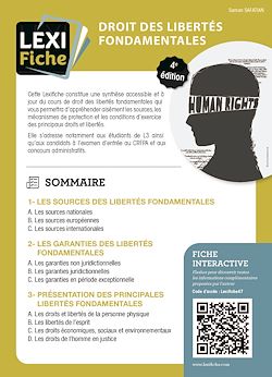 Télécharger le livre :  Droit des libertés fondamentales (4e édition)